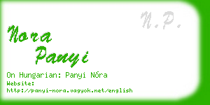 nora panyi business card